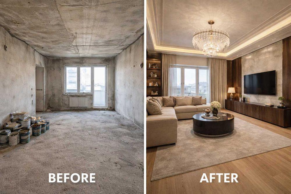Before and after home makeover Hyderabad